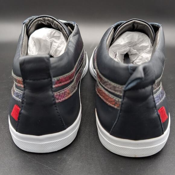 Marc Joseph New York shoes Mens 11 Bowery Sneaker Leather Blue Navy Napa - Picture 5 of 10